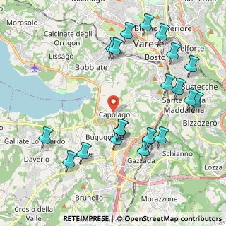 Mappa Piazza Santissima Trinità, 21100 Varese VA, Italia (2.3425)