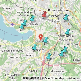 Mappa Piazza Santissima Trinità, 21100 Varese VA, Italia (2.25818)