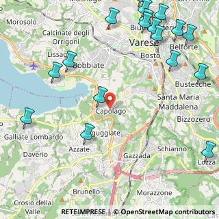 Mappa Piazza Santissima Trinità, 21100 Varese VA, Italia (3.09722)