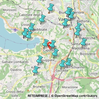 Mappa Piazza Santissima Trinità, 21100 Varese VA, Italia (2.1995)