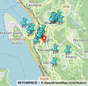 Mappa Via per Miasino, 28016 Orta San Giulio NO, Italia (0.76)