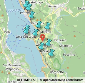 Mappa Via per Miasino, 28016 Orta San Giulio NO, Italia (1.63182)