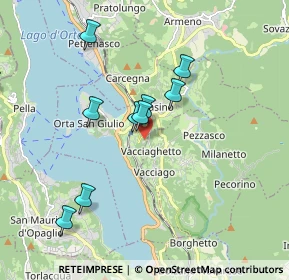 Mappa Via per Miasino, 28016 Orta San Giulio NO, Italia (2.08)