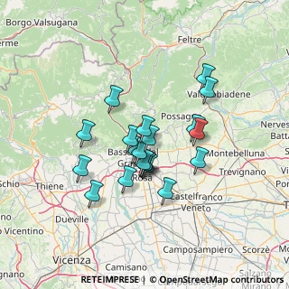 Mappa Via Castello, 36060 Romano D'ezzelino VI, Italia (10.767)