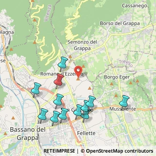 Mappa Via Castello, 36060 Romano D'ezzelino VI, Italia (2.31583)