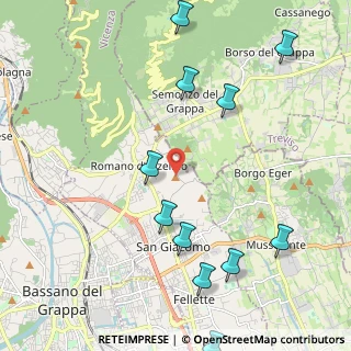Mappa Via Castello, 36060 Romano D'ezzelino VI, Italia (2.61)