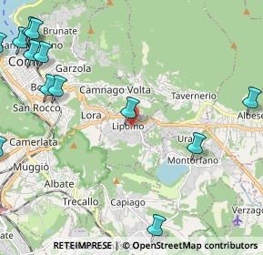 Mappa Lipomo, 22030 Lipomo CO, Italia (3.16923)