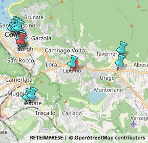 Mappa Lipomo, 22030 Lipomo CO, Italia (3.02667)