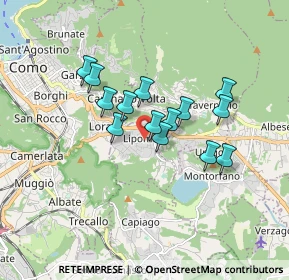 Mappa Lipomo, 22030 Lipomo CO, Italia (1.305)