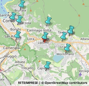 Mappa Lipomo, 22030 Lipomo CO, Italia (2.02833)