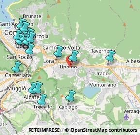 Mappa Lipomo, 22030 Lipomo CO, Italia (2.552)