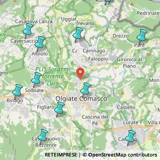 Mappa Via Cascina Bella, 22077 Olgiate Comasco CO, Italia (3.09909)