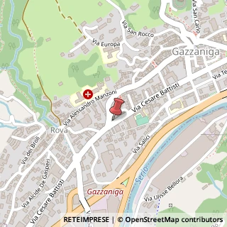 Mappa Via C. Battisti, 21, 24025 Gazzaniga, Bergamo (Lombardia)