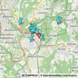 Mappa Via P. Lazzari, 21046 Malnate VA, Italia (1.33692)