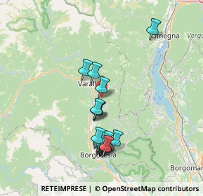 Mappa Via Piede della Costa, 13019 Varallo VC, Italia (6.90222)