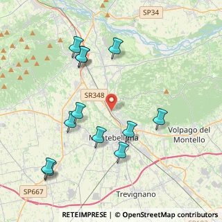 Mappa Via Feltrina Nord, 31044 Montebelluna TV, Italia (4.35667)