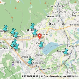 Mappa Presso Castello di Casiglio, 22036 Erba CO, Italia (2.54455)