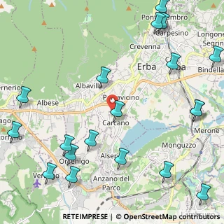 Mappa Presso Castello di Casiglio, 22036 Erba CO, Italia (3.01368)