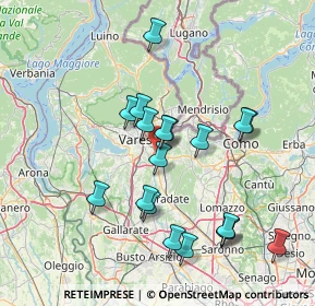 Mappa Via Cagnoni, 21046 Malnate VA, Italia (14.29368)