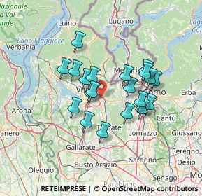 Mappa Via Cagnoni, 21046 Malnate VA, Italia (10.919)