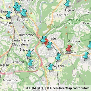 Mappa Via Cagnoni, 21046 Malnate VA, Italia (2.908)