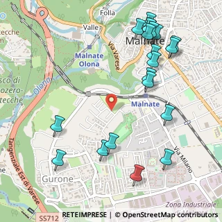 Mappa Via Cagnoni, 21046 Malnate VA, Italia (0.6485)