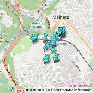Mappa Via Cagnoni, 21046 Malnate VA, Italia (0.3)