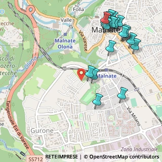 Mappa Via Cagnoni, 21046 Malnate VA, Italia (0.6535)