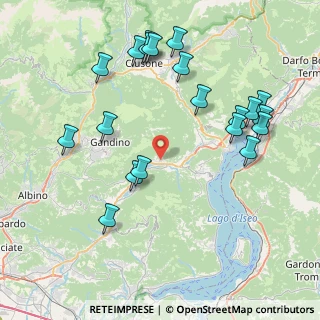 Mappa Via Gandino, 24060 Endine Gaiano BG, Italia (8.9615)