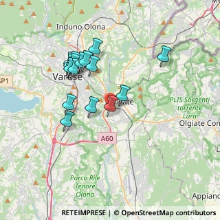 Mappa Via General Cadorna, 21046 Malnate VA, Italia (3.43188)
