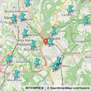 Mappa Via General Cadorna, 21046 Malnate VA, Italia (2.72313)