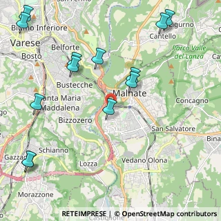 Mappa Via General Cadorna, 21046 Malnate VA, Italia (2.74692)