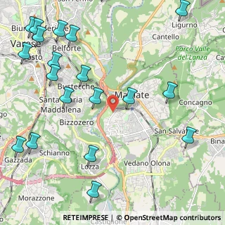 Mappa Via General Cadorna, 21046 Malnate VA, Italia (2.972)