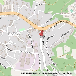 Mappa Via Montorfano, 103, 22030 Tavernerio, Como (Lombardia)