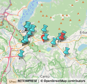 Mappa Via per Montorfano, 22030 Lipomo CO, Italia (3.06222)