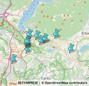 Mappa Via per Montorfano, 22030 Lipomo CO, Italia (2.96909)