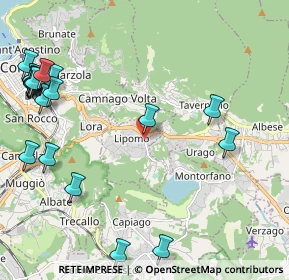 Mappa Via per Montorfano, 22030 Lipomo CO, Italia (2.9)