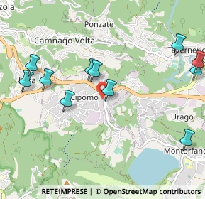 Mappa Via per Montorfano, 22030 Lipomo CO, Italia (1.15273)