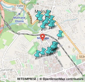 Mappa Via Monferrato, 21046 Malnate VA, Italia (0.3655)