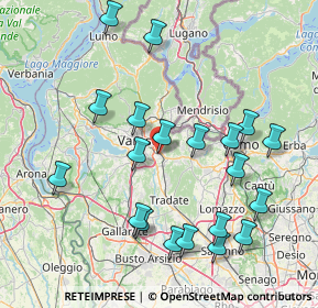 Mappa Via Monferrato, 21046 Malnate VA, Italia (16.6915)