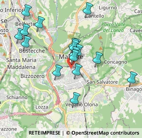 Mappa Via Monferrato, 21046 Malnate VA, Italia (1.77706)