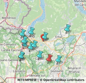 Mappa Via Urago, 22038 Tavernerio CO, Italia (7.24923)