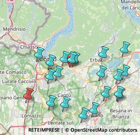 Mappa Via Urago, 22038 Tavernerio CO, Italia (8.377)