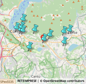 Mappa Via Urago, 22038 Tavernerio CO, Italia (3.50167)