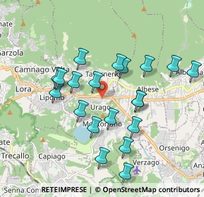 Mappa Via Urago, 22038 Tavernerio CO, Italia (1.773)