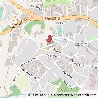 Mappa Via Don Ramiro Bianchi, 33, 22030 Lipomo, Como (Lombardia)