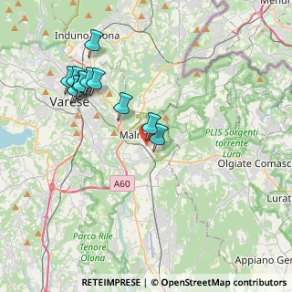 Mappa Via Acquedotto, 21046 Malnate VA, Italia (3.95455)