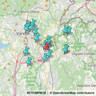 Mappa Via Acquedotto, 21046 Malnate VA, Italia (3.14)