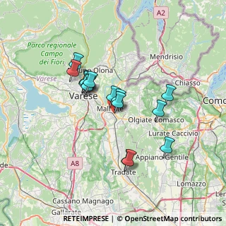 Mappa Via Acquedotto, 21046 Malnate VA, Italia (5.74688)