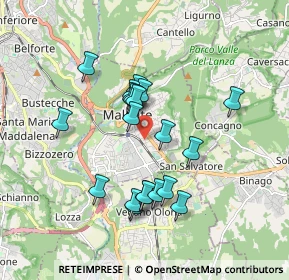 Mappa Via Acquedotto, 21046 Malnate VA, Italia (1.5405)